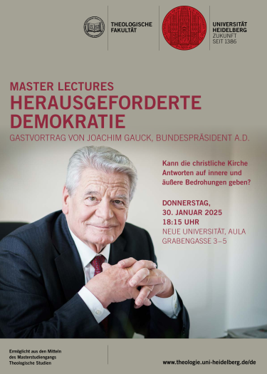 Plakat mit Joachim Gauck